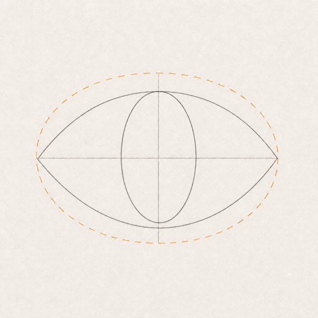 anime eyes drawing at step 4