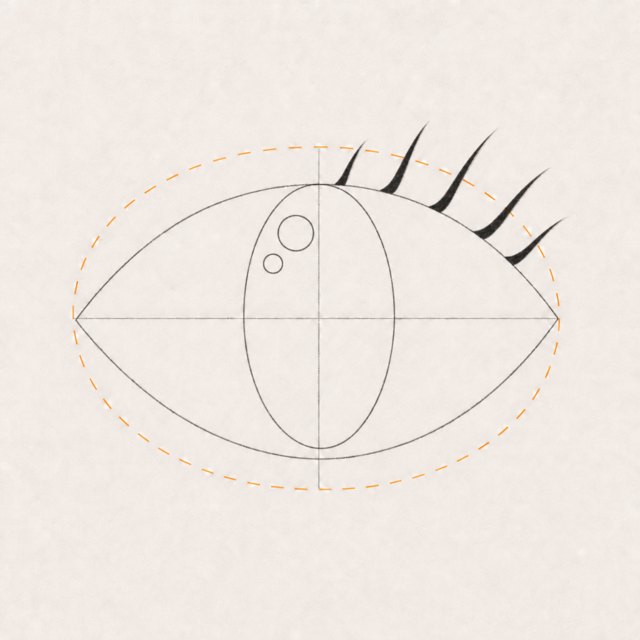 anime eyes drawing at step 5