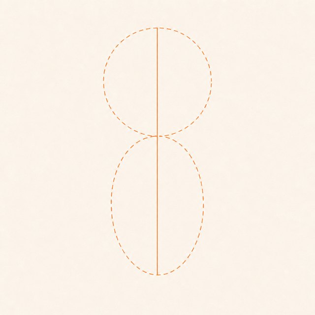 cat drawing at step 2