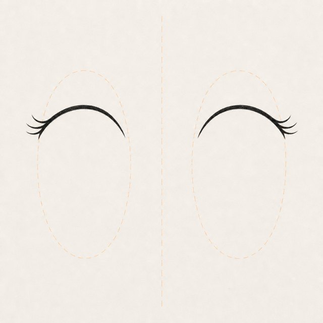 eyes drawing at step 2