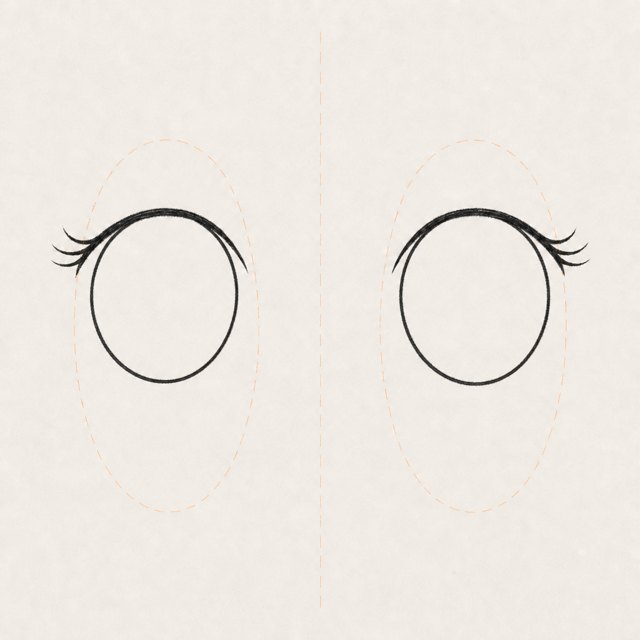 eyes drawing at step 3