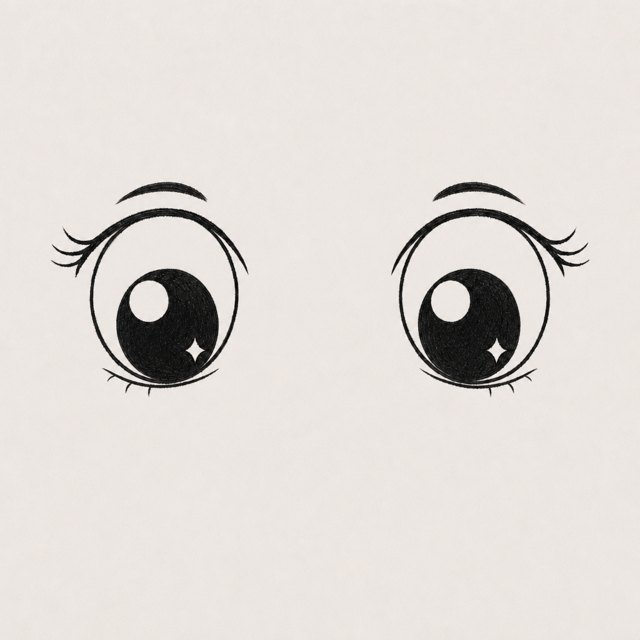 eyes drawing at step 6