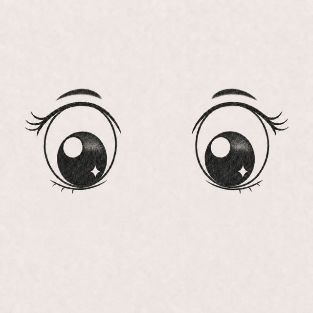 eyes drawing at step 7