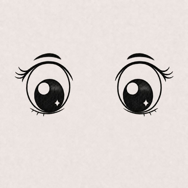 eyes drawing at step 8