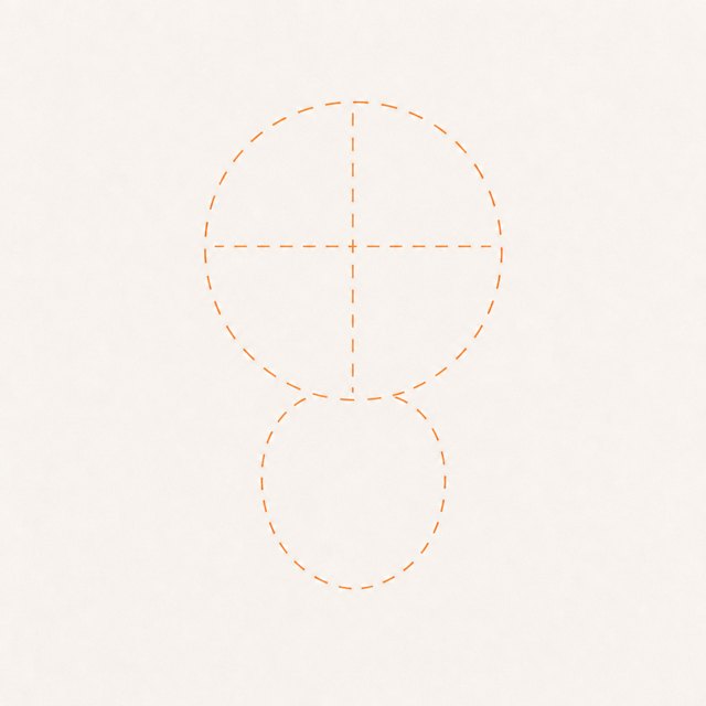 fox drawing at step 2
