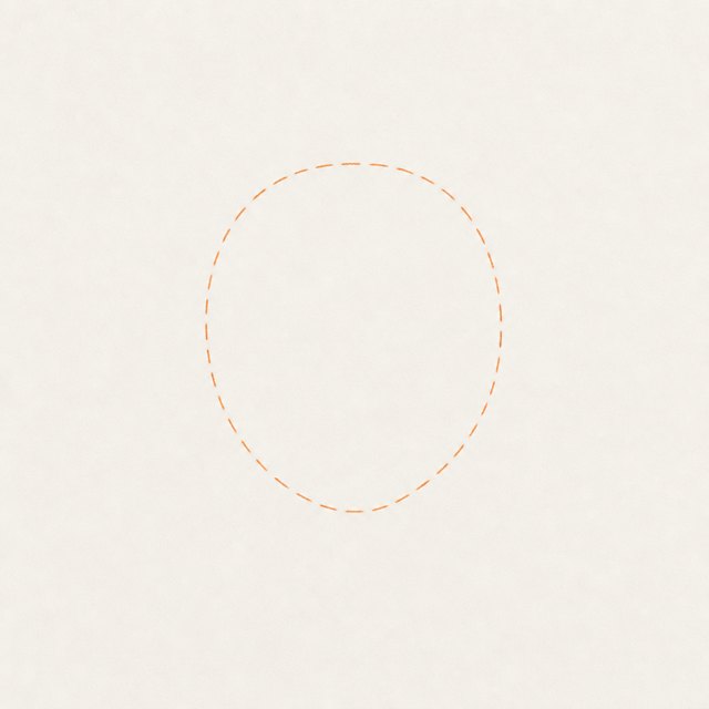 woman face drawing at step 1